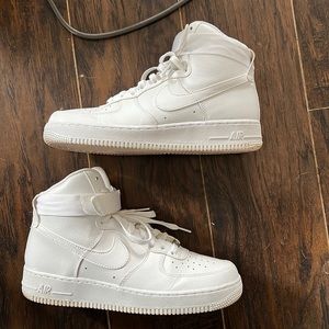 Men’s white airforce 1 high